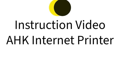 Thumbnail for Instruction Video Internet Printer 1.mp4
