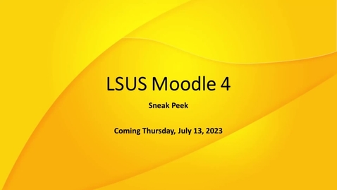 Thumbnail for Moodle 4 Sneak Peek