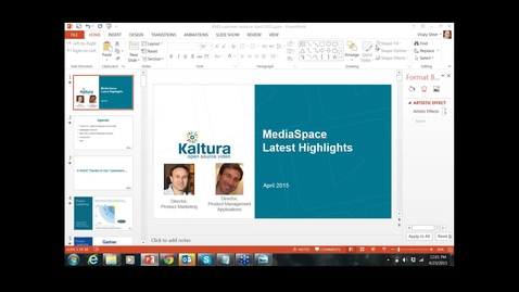 Thumbnail for 2015-04-23 12.01 Kaltura MediaSpace - Key Highlights