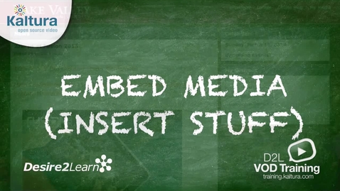 Thumbnail for Embed Media | BrightSpace Tutorial