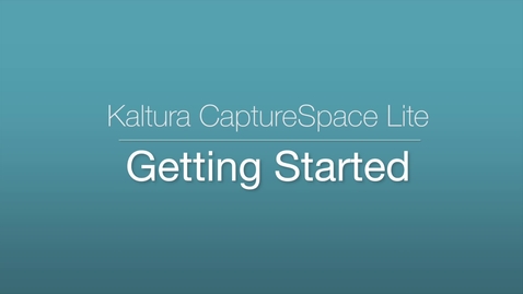 Thumbnail for 2. CaptureSpace Lite - Getting Started