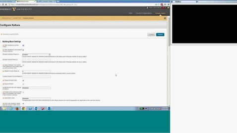 Thumbnail for [Vanderbilt University - Kaltura] BB integration walkthrough