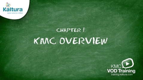 Thumbnail for KMC Overview | Kaltura KMC Tutorial