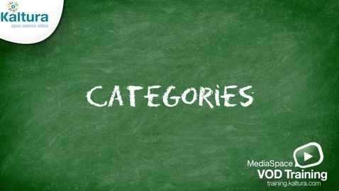 Thumbnail for MediaSpace Categories | Kaltura Tutorial