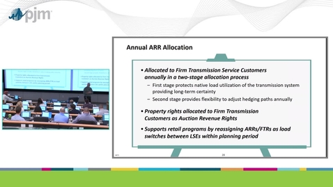 Thumbnail for Workshop on PJM ARR &amp; FTR Market- Part 3 - Overview of ARRs