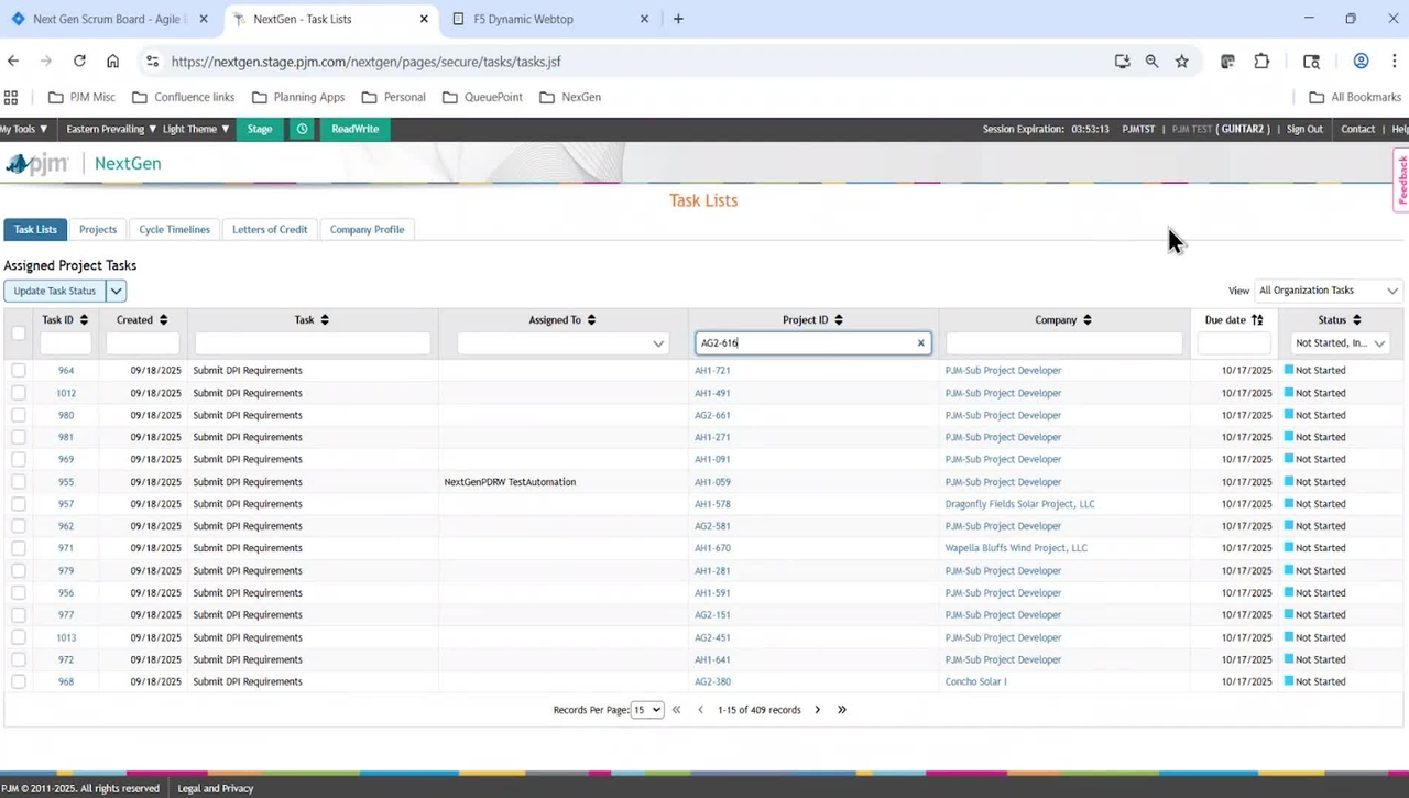 NextGen Tasks Training For Project Developers