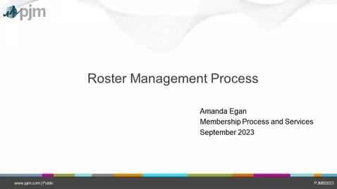 Thumbnail for entry Stakeholder Process Forum Roster Manager Review