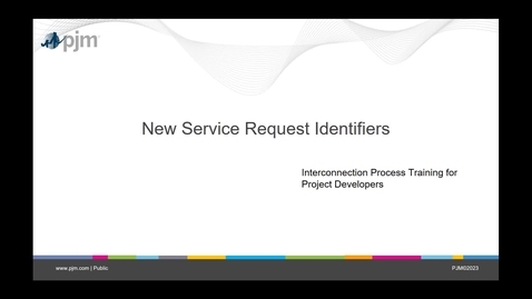 Thumbnail for Interconnection Process: New Project Identifier