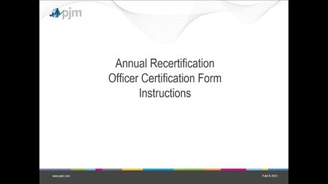 Thumbnail for entry Annual Recertification Officer Certification Form Instructions