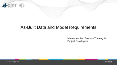 Thumbnail for Interconnection Process: As-Built Data