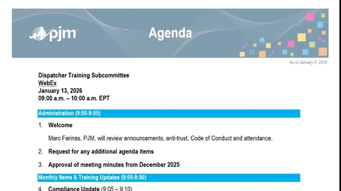 Thumbnail for Dispatcher Training Subcommittee