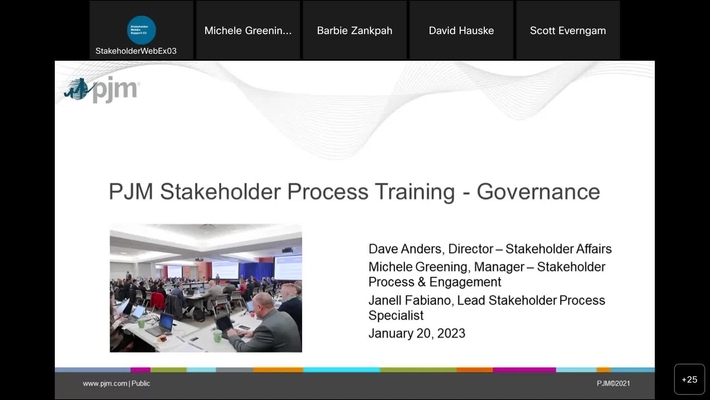 Stakeholder Process Training on Governance