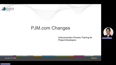 Thumbnail for Interconnection Process: PJM.com Website Changes with New Reformed Process