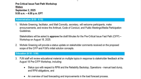 Thumbnail for Pre Critical Issue Fastpath Workshop