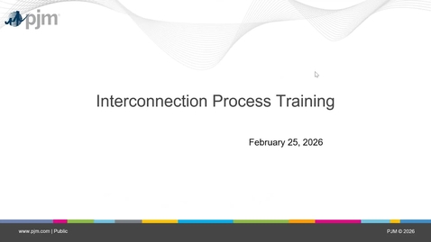 Thumbnail for Interconnection Process Training