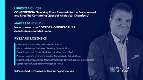 Miniatura para Conferencia Dr. D. Ryszard Lobinski