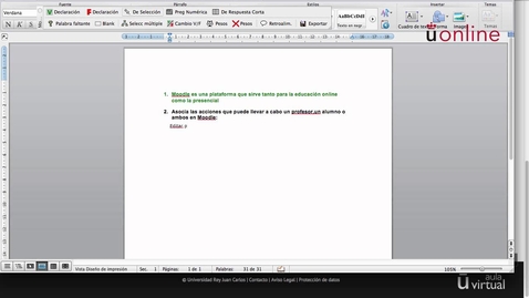 Miniatura para Crear y exportar preguntas en formato GIFT