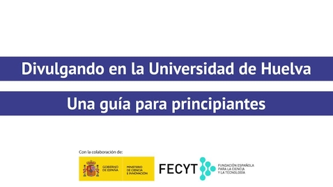 Miniatura para la entrada Divulgando en la Universidad de Huelva - Esperanza Cortés