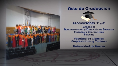 Miniatura para la entrada Acto Graduación   grados ADE FICO TURISMO, Fac. CC. Empresariales y Turismo