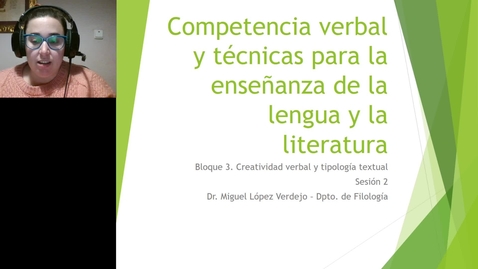 Miniatura para la entrada Competencia verbal. Primaria. Clase teórica Bloque 3.2 19 de marzo 