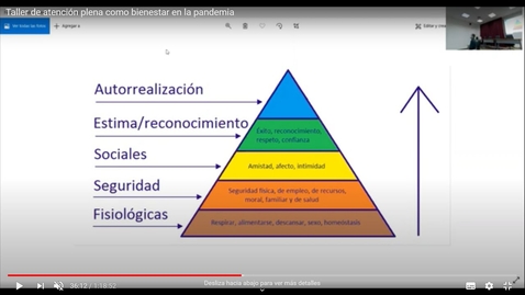 Miniatura para la entrada Taller de atención plena como bienestar en la pandemia