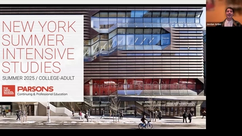 Thumbnail for ONLINE | Parsons Summer Intensive Studies 2025 | College &amp; Adult Webinar