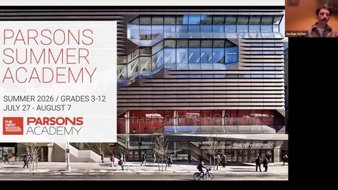 Thumbnail for ONLINE | Parsons Summer Academy 2025| Webinar
