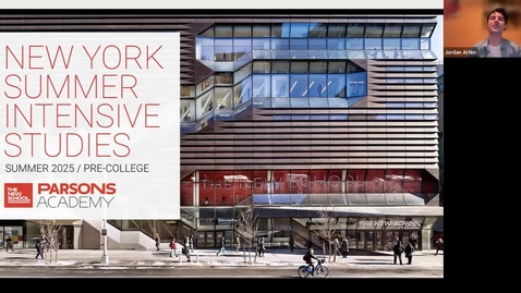 Thumbnail for ONLINE | Parsons Summer Intensive Studies 2025 | Pre-College Webinar