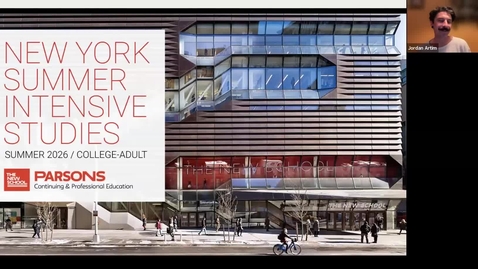 Thumbnail for ONLINE | Parsons Summer Intensive Studies 2026 | College &amp; Adult Webinar