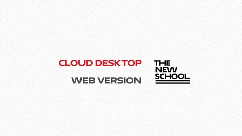 Thumbnail for entry Cloud Desktop Web Client