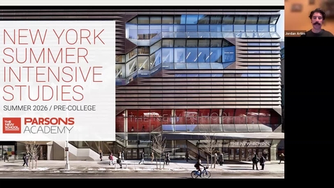 Thumbnail for ONLINE | Parsons Summer Intensive Studies 2026 | Pre-College Webinar