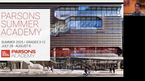 Thumbnail for ONLINE | Parsons Summer Academy 2025 | Webinar