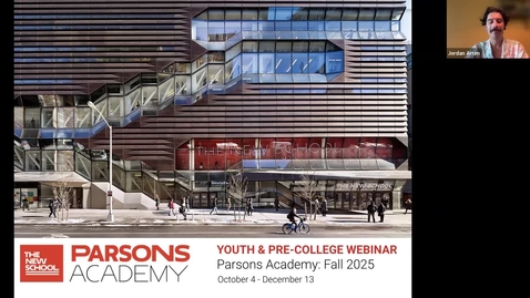Thumbnail for ONLINE | Parsons Academy: Fall 2025 | Youth &amp; Pre-College Webinar
