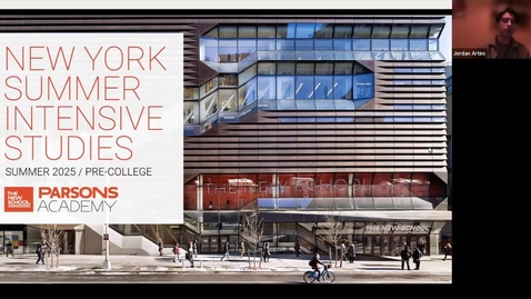 Thumbnail for ONLINE | Parsons Summer Intensive Studies 2025 | Pre-College Webinar