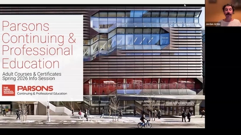 Thumbnail for Online | Parsons Continuing &amp; Professional Education Spring 2026 | Webinar