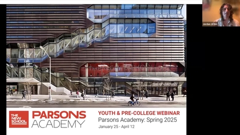 Thumbnail for ONLINE | Parsons Academy: Spring 2025 | Youth &amp; Pre-College Webinar