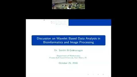 Thumbnail for entry Discussion on Wavelet Based Data Analysis in Bioinformatics and Image Processing