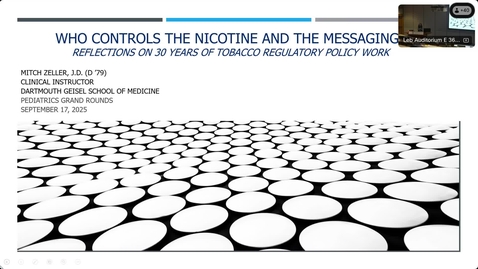 Thumbnail for Who Controls the Nicotine and Messaging: Reflections on 30 Years of Tobacco Regulatory Policy Work 