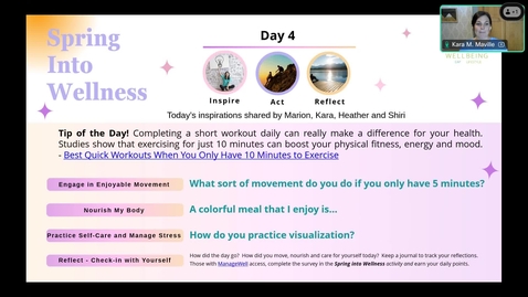 Thumbnail for Spring into Wellness - Day 4