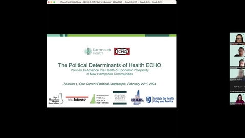 Thumbnail for entry 1 Political Determinants of Health ECHO cohort 3