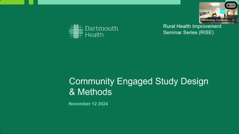 Thumbnail for Community Engaged Study Designs and Methods; Renee Pepin, PhD