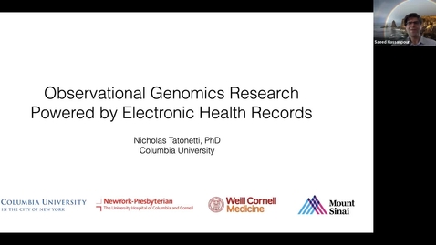 Thumbnail for Observational Genomic Research Powered by Elctronic Health Records
