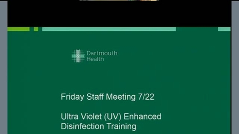 Thumbnail for entry OR Ultra Violet (UV) Enhanced Disinfection Training 