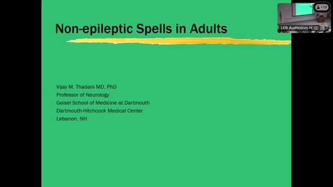 Thumbnail for Non-epileptic Spells in Adults