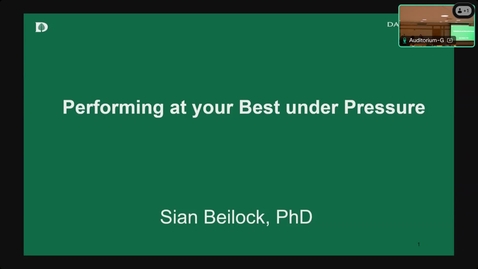 Thumbnail for Performance at Your Best Under Pressure