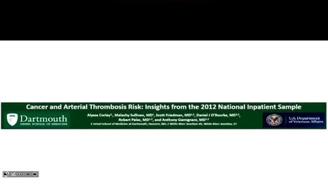 Thumbnail for Cancer and Arterial Thrombosis Risk: Insights from the 2012 National Inpatient Sample