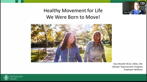 Thumbnail for Healthy Movement for Life:  We were Born to Move 9/17/24