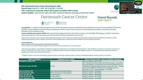 Thumbnail for Lung Cancer Screening: Where We’ve Been and Where We’re Going