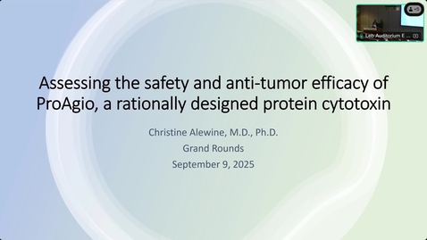Thumbnail for Assessing the clinical safety and anti-tumor efficacy of ProAgio, a rationally designed protein cytotoxin