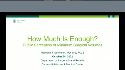 Thumbnail for entry How Much is Enough? Public Perception of Minimum Surgical Volumes 